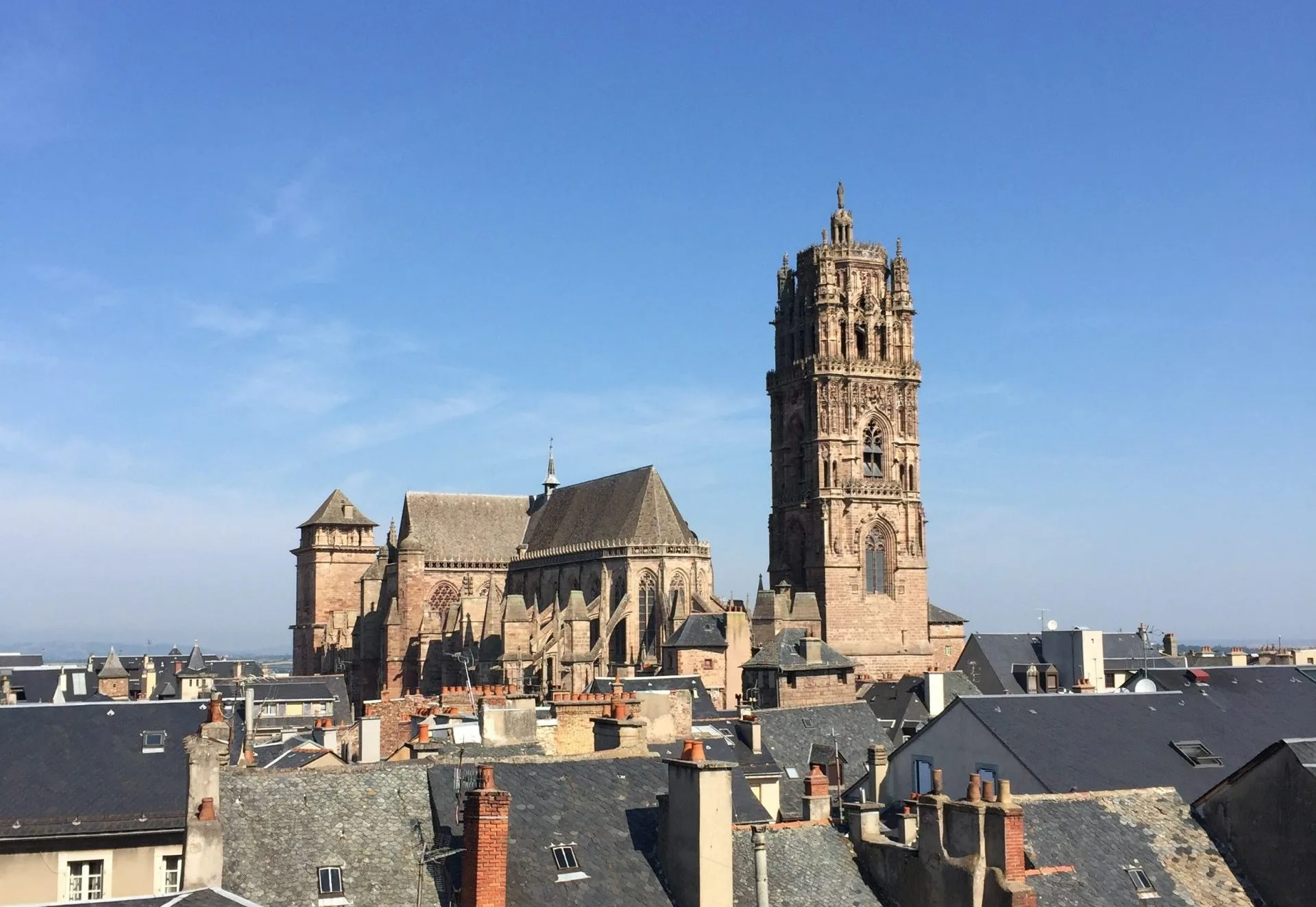Vue sur la cathédrale de Rodez