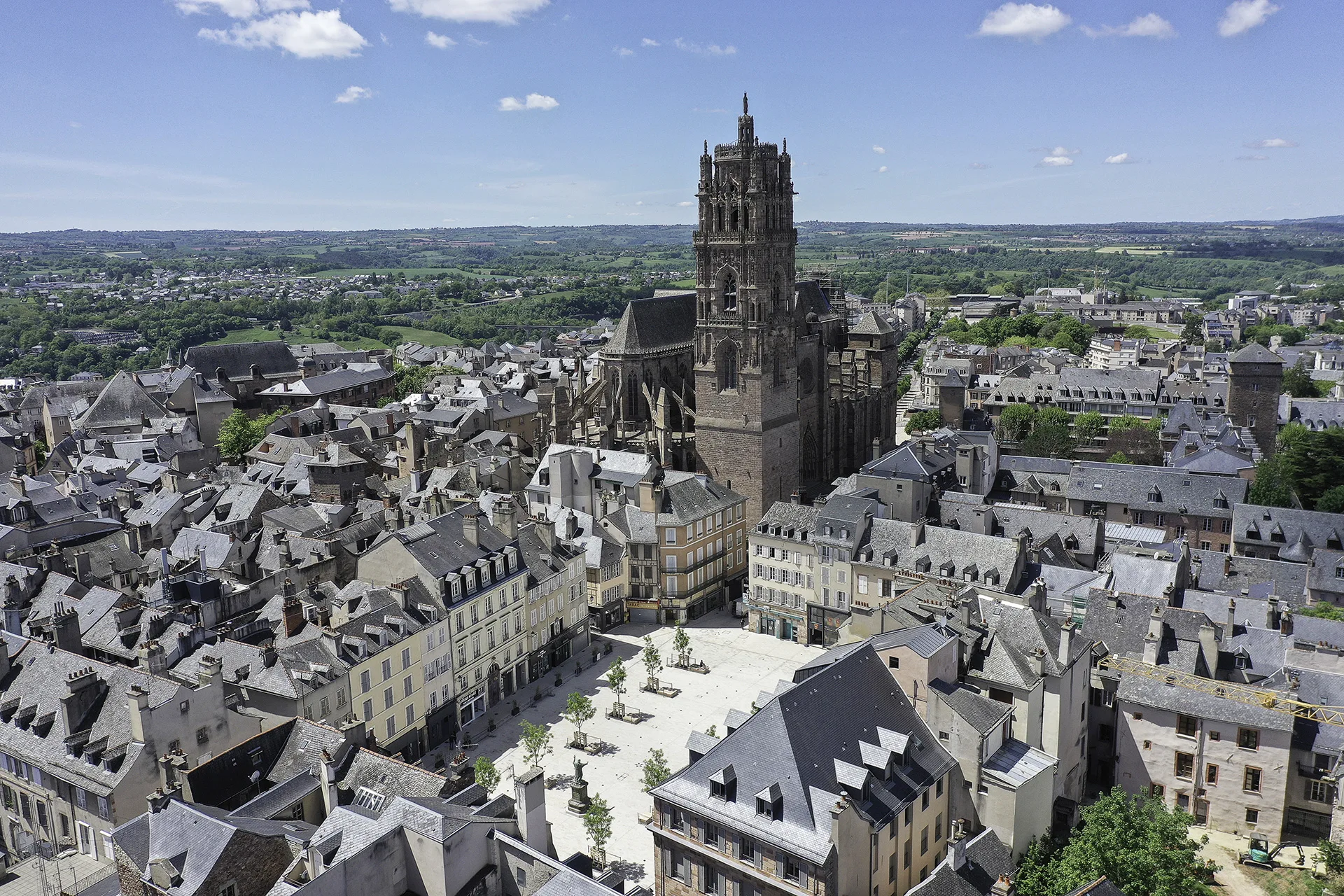 Place de la cité, vue de drône